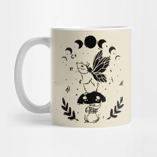 Mouse mushroom wings vegetation night fly Mug